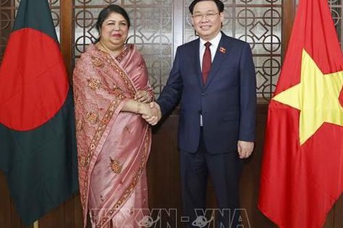 Chủ tịch Quốc hội Vương Đình Huệ hội đàm với Chủ tịch Quốc hội Bangladesh