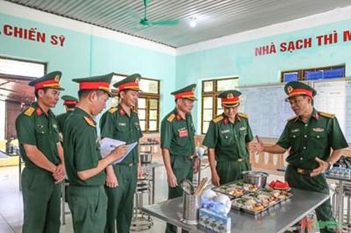 Hoàn thành tốt các nội dung thi 'Xây dựng đơn vị nuôi quân giỏi, quản lý quân nhu tốt'
