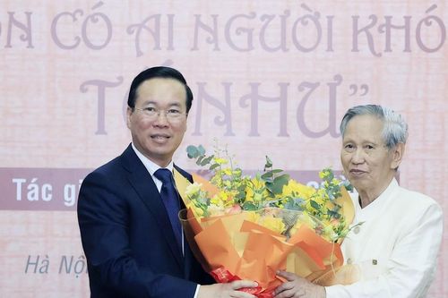 Chủ tịch nước Võ Văn Thưởng dự lễ giới thiệu tác phẩm 'Còn có ai người khóc Tố Như'