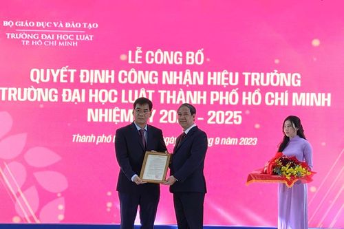 Trường Đại học Luật TPHCM có hiệu trưởng mới