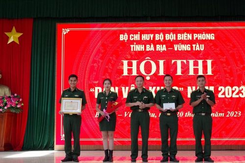 Bộ đội Biên phòng tỉnh Bà Rịa-Vũng Tàu tổ chức Hội thi 'Dân vận khéo' năm 2023