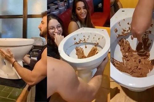 Rùng mình món kem socola được phục vụ trong bồn cầu, nhà hàng nhận bão phẫn nộ
