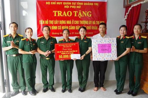 Quảng Trị: Hỗ trợ xây dựng nhà ở cho hội viên quân nhân có hoàn cảnh khó khăn