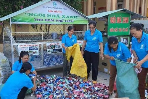 Hội LHPN xã Mỹ Trinh: Lan tỏa phong trào chống 'rác thải nhựa' đến hội viên, phụ nữ