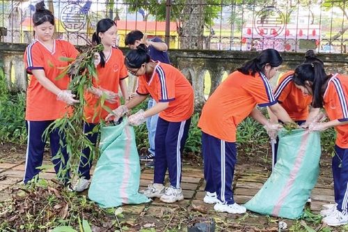 Làm đẹp cảnh quan trường học, di tích