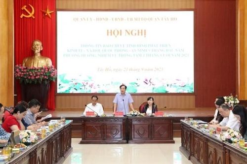 Tây Hồ (Hà Nội): Hoàn thành thắng lợi các chỉ tiêu kinh tế - xã hội trong 9 tháng năm 2023