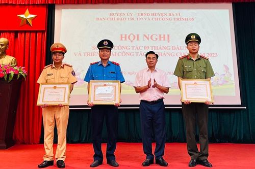 Ba Vì: Giảm 5% số vụ vi phạm về trật tự xã hội cuối năm 2023