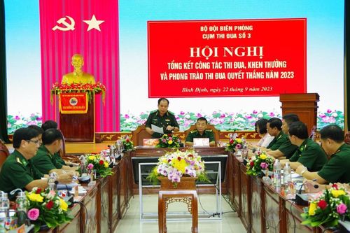 Cụm thi đua số 3 BĐBP tổng kết công tác thi đua, khen thưởng và phong trào thi đua Quyết thắng năm 2023