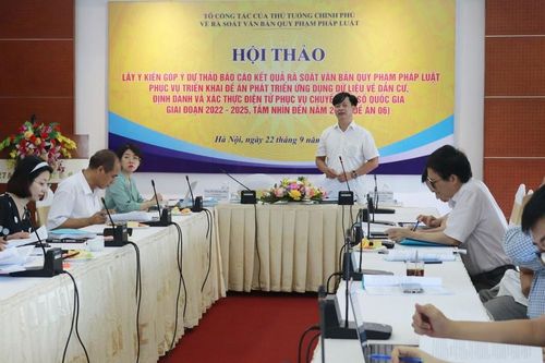 Đảm bảo tiến độ rà soát văn bản phục vụ triển khai Đề án 06