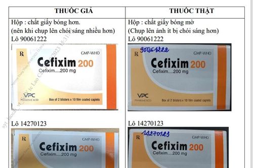 Thông báo về mẫu thuốc Cefixim 200 giả