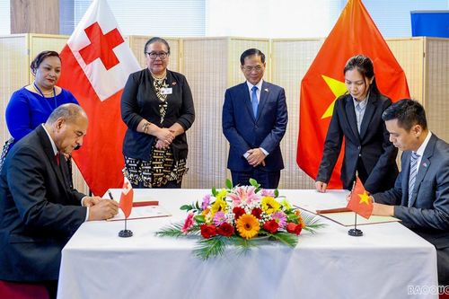 Việt Nam - Tonga ký kết thông cáo chung về thiết lập quan hệ ngoại giao