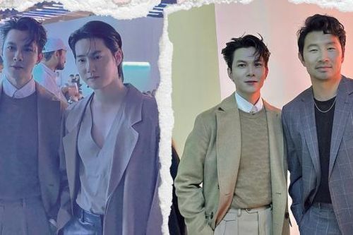 Anh Tú hội ngộ 'Shang-Chi' Simu Liu và Suho EXO, netizen: 'Nhân ba visual là đây'