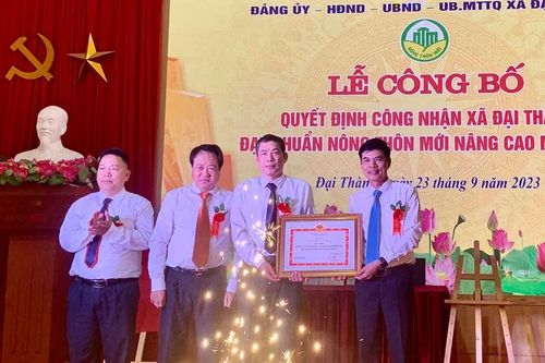 Đổi thay trên xã nông thôn mới nâng cao Đại Thành