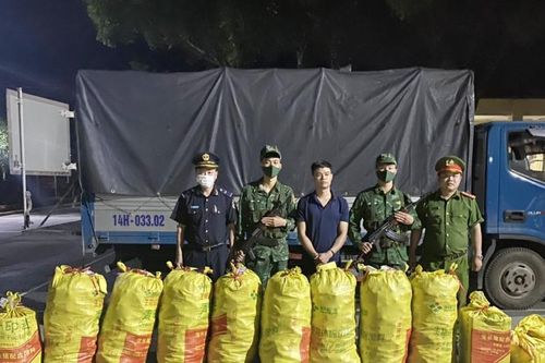Bắt nam thanh niên chở hơn 3 tạ pháo lậu