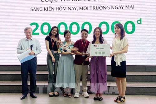 Trao giải cuộc thi 'Biến đổi khí hậu: Sáng kiến hôm nay, môi trường ngày mai'