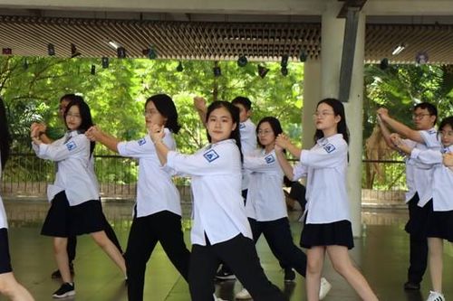 Tân binh THPT chuyên Hà Nội - Amsterdam hòa mình cùng điệu nhảy flashmob sôi động