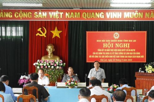 Gia Lai: Tăng cường sự lãnh đạo của Đảng đối với công tác cựu chiến binh