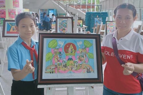 Gia Lai: 1 thiếu nhi đạt giải ba cuộc thi vẽ tranh 'Thiếu nhi Việt Nam làm nghìn việc tốt'