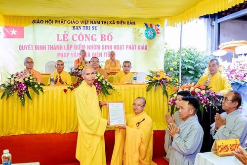 Quảng Nam: Công bố quyết định thành lập điểm nhóm sinh hoạt Phật giáo Pháp Vân