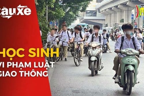 Học sinh vi phạm luật giao thông vẫn diễn ra thường xuyên