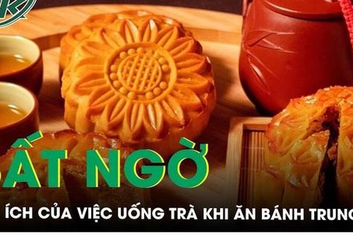 Uống trà khi ăn bánh trung thu có ích lợi gì?
