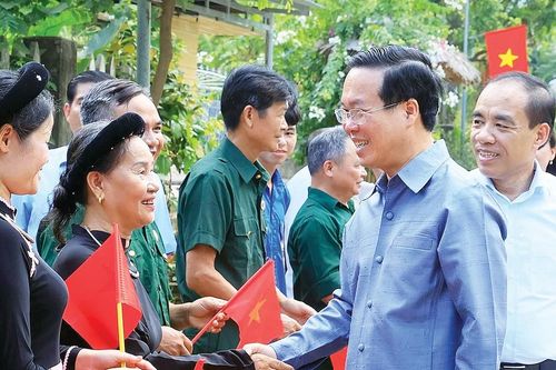 Chủ tịch nước Võ Văn Thưởng dâng hương tại Khu Di tích quốc gia đặc biệt Tân Trào