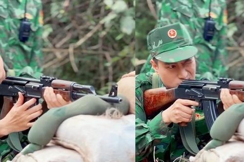 Việt Anh căng thẳng khi bắn đạn thật ở 'Cuộc chiến không giới tuyến'