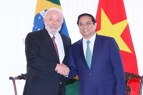 Tổng thống Brazil đón và hội đàm với Thủ tướng Phạm Minh Chính
