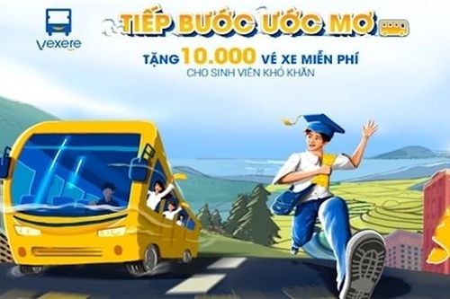 Tặng 10.000 vé xe cho sinh viên nghèo