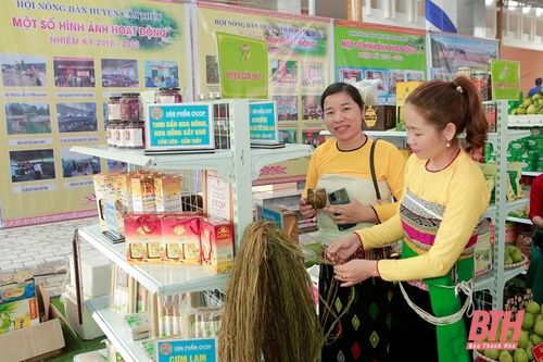 Nhiều sản phẩm nông nghiệp trưng bày tại Đại hội đại biểu Hội Nông dân tỉnh