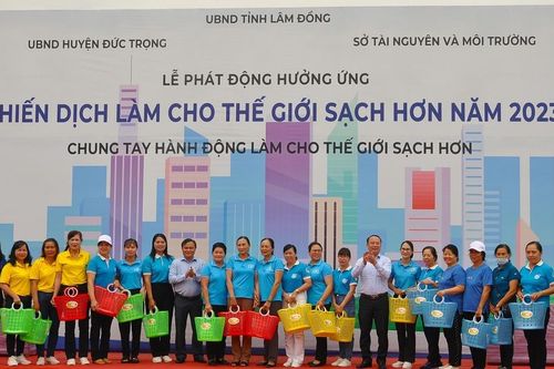 Phát động hưởng ứng chiến dịch làm cho thế giới sạch hơn năm 2023 trên địa bàn Lâm Đồng