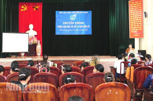 Hội Liên hiệp Phụ nữ tỉnh tuyên truyền về bảo vệ môi trường