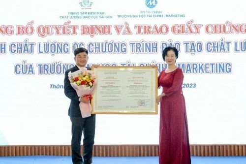 Trường Đại học Tài chính - Marketing có thêm 6 chương trình chất lượng cao đạt kiểm định chất lượng