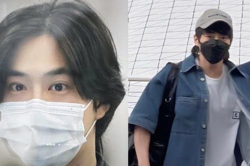Suho và Xiumin (EXO) rạng rỡ tại sân bay, sẵn sàng cho đêm diễn tại Việt Nam đêm nay
