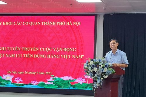 Hà Nội: Tuyên truyền ưu tiên dùng hàng Việt tới đông đảo cán bộ, công chức