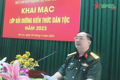 Sơn La: Bồi dưỡng kiến thức về dân tộc cho sĩ quan, quân nhân chuyên nghiệp năm 2023