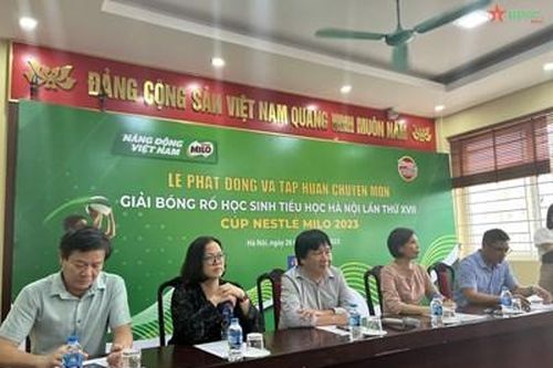 Lễ phát động và tập huấn chuyên môn Giải bóng rổ học sinh tiểu học Hà Nội 2023