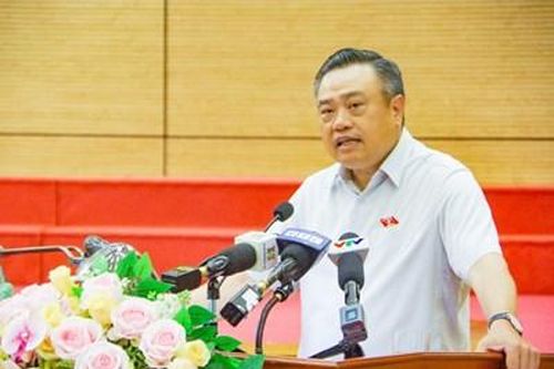 Chủ tịch UBND TP Hà Nội Trần Sỹ Thanh tiếp xúc cử tri huyện Sóc Sơn