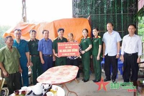 Bộ Chỉ huy Quân sự tỉnh Thái Bình hỗ trợ xây nhà tình nghĩa