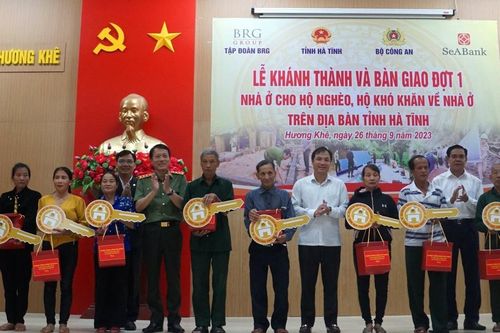 Hà Tĩnh: Khánh thành, bàn giao 600 ngôi nhà từ nguồn kêu gọi hỗ trợ của Bộ Công an