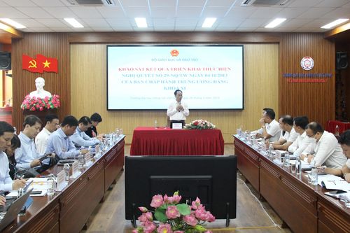 Cần phân tích tác động của Nghị quyết 29 đối với các cơ sở giáo dục đại học