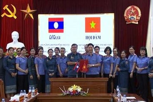 Đoàn VKSND tỉnh Luông Pra Băng, Lào sang thăm và làm việc tại VSND tỉnh Điện Biên