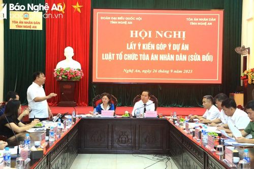 Góp ý kiến vào dự án Luật Tổ chức Tòa án nhân dân (sửa đổi)