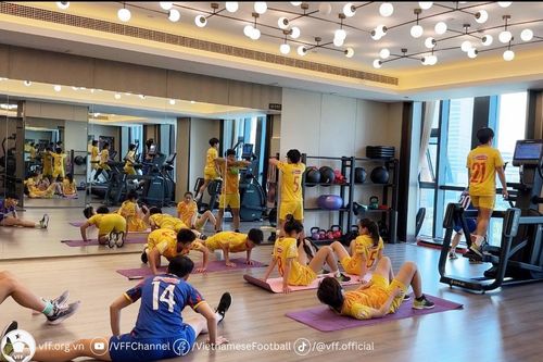 ASIAD 2023: Tuyển Nữ Việt Nam tập thể lực trước trận đấu với Nhật Bản