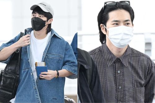 Hai thành viên điển trai nhất nhì EXO 'tay xách nách mang' chuẩn bị đến Việt Nam