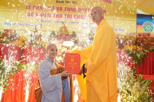 Quảng Ngãi: Bổ nhiệm Sư cô Thích nữ Nhuận Mai trụ trì chùa Từ Hải