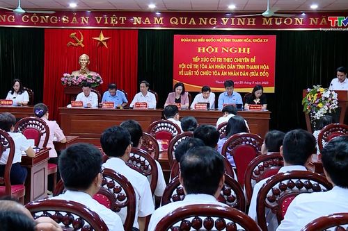 Hội nghị lấy ý kiến đóng góp dự thảo Luật Tổ chức TAND (sửa đổi)