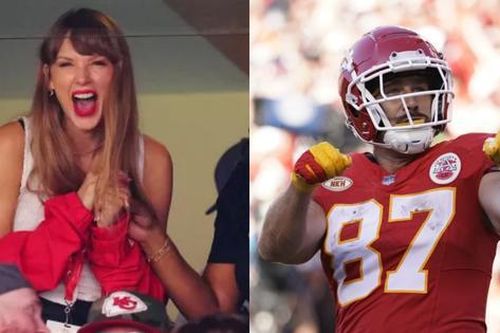 Taylor Swift cổ vũ 'bạn trai tin đồn' Travis Kelce đầy cuồng nhiệt trên khán đài