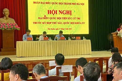 Cử tri huyện Phú Xuyên quan tâm đến đầu tư xây dựng đường giao thông
