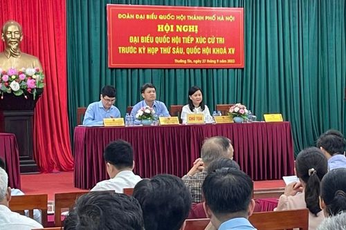 Cử tri Thường Tín đề nghị đẩy nhanh tiến độ thi công đường Vành đai 4